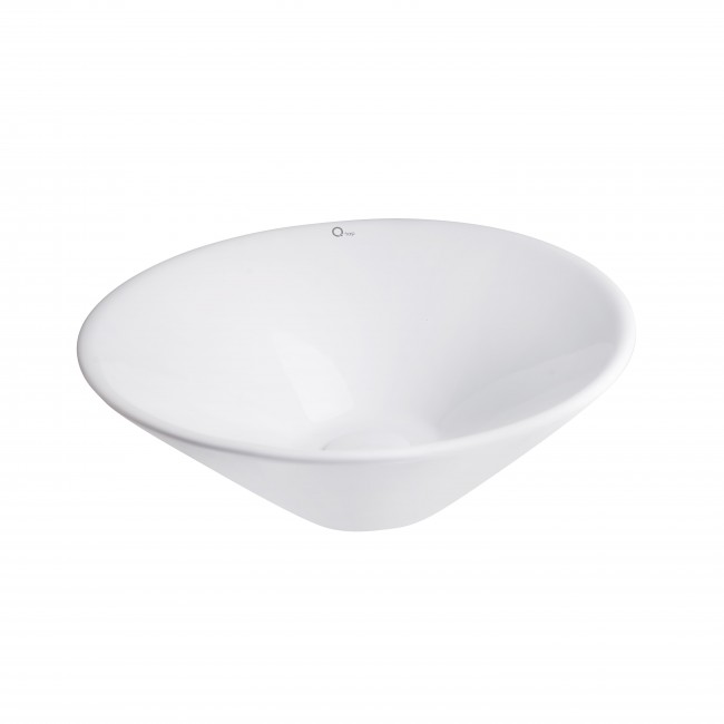 Раковина-чаша Qtap Amazon 425х425х155 White с донным клапаном QT0211K70W