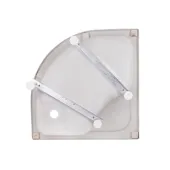 Душевой бокс Lidz Tani SB90x90.SAT.HIGH.FR с поддон с панелью Kupala