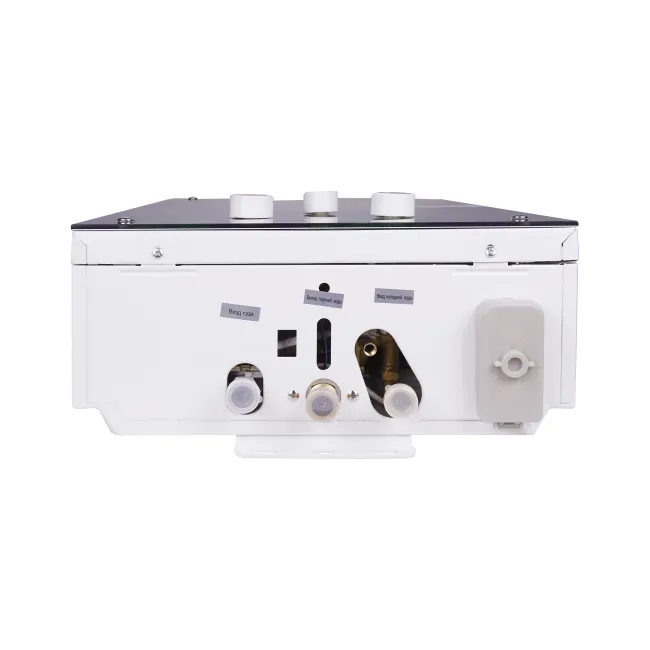 Колонка газова димохідна Aquatronic JSD20-AG108 10 л режим Зима/Літо, панель скляна з малюнком квіти
