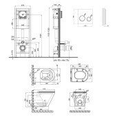 Набір Qtap інсталяція 4 в 1 з панеллю змиву Nest (QT0233M370 + QT0211P01V1176W) + унітаз з сидінням Scorpio QT1433053ERW Набір Qtap інсталяція 4 в 1 з панеллю змиву Nest (QT0233M370 + QT0211P01V1176W) + унітаз з сидінням Scorpio QT1433053ERW