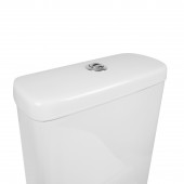 Унитаз-компакт Qtap Aquarius безободковый с сиденьем Soft-close QT2122C665PW