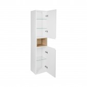 Пенал подвесной Qtap Robin 350х1650х316 White/Whitish oak QT1376PP1651RWWO