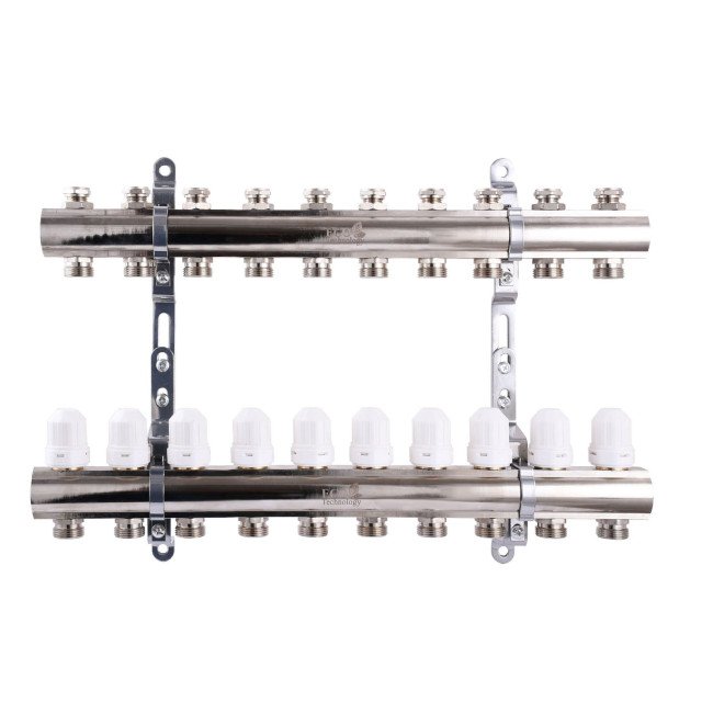 Колектор з регуляторами та кріпленням ECO001С 1"x10