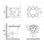 Унитаз подвесной Qtap Cardinal с сиденьем Soft-close QT0433C660HW