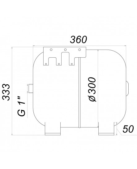 Гидроаккумулятор с фиксированной мембраной 24л ZILMET HYDRO-pro 10bar ( 11A0002434 )