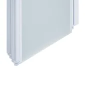 Штора на ванну Qtap Gemini WHI40114RP6 стекло Pear 6 мм, 100x140 см