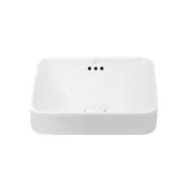 Раковина Qtap Jay 420х420х155 White с донным клапаном QT0711K424W