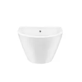 Раковина подвесная моноблок Qtap Swan 521х435х385 White с донным клапаном QT1611005GW