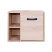 Тумба підвісна Qtap Pisces 600х480х437 Whitish oak зі стільницею QT2579TPL603WO