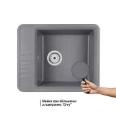 Кухонная мойка Qtap CS 6250 Grey (QT6250GRE471)