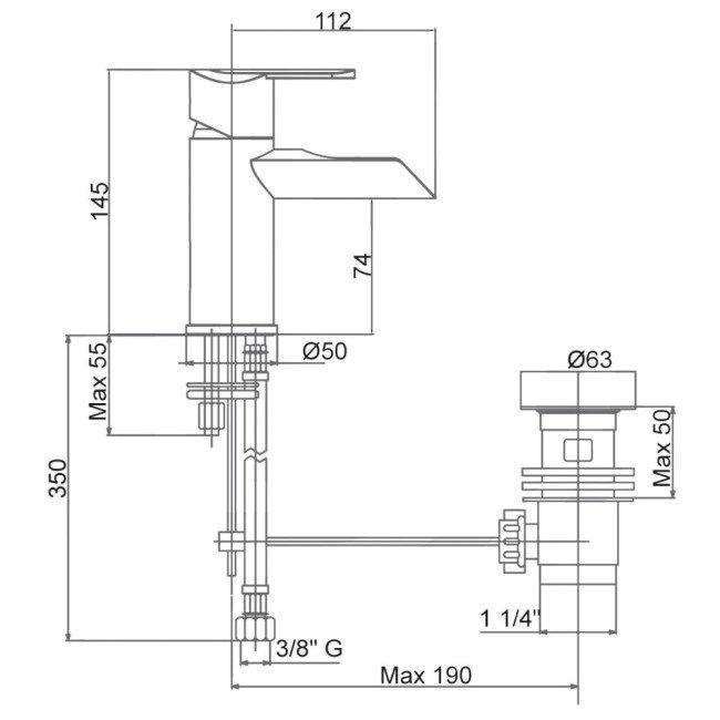 Змішувач для біде Bianchi Heaven BIDHEV2003IMCRM 2