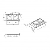 Кухонная мойка ULA 5104 Micro Decor (ULA5104DEC08)