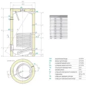 Водонагреватель косвенного нагрева Tesy 1000 л (EV13S1000101DN18) 305429