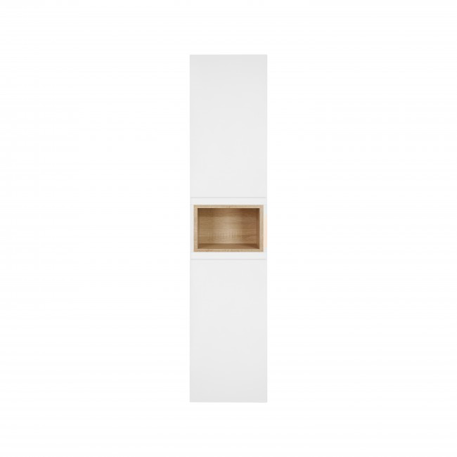 Пенал подвесной Qtap Robin 350х1650х316 White/Whitish oak QT1376PN1651LWWO