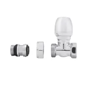 Кран радиаторный Icma 1/2" с антипротечкой прямой без ручки №1121