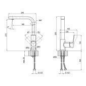 Смеситель для кухни Qtap Javornik 9014107FC Смеситель для кухни Qtap Javornik 9014107FC