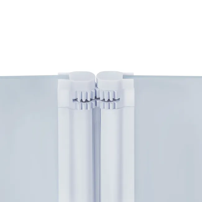 Штора на ванну Qtap Gemini WHI401314RP6 скло Pear 6 мм, 130x140 см