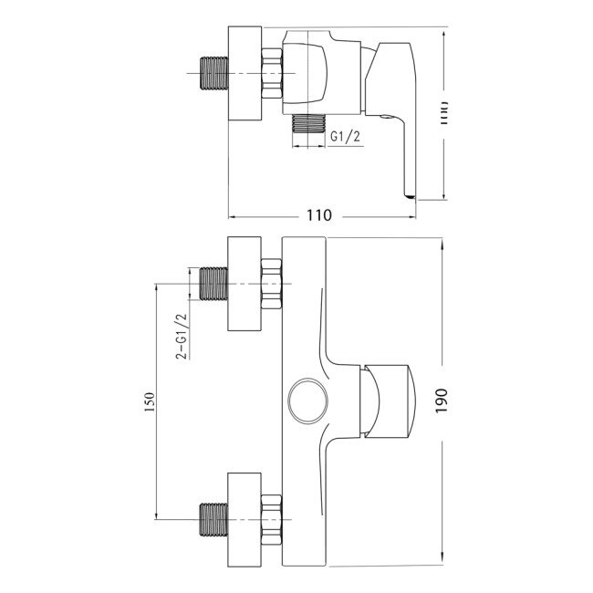 Смеситель для душа GF (WCR)S-07-010 2