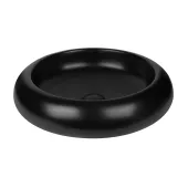 Раковина-чаша Qtap Robin 460x460x100 Matt black с донным клапаном QT13113062MB