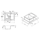 Кухонная мойка Lidz 625x500/200 COL-06 (LIDZCOL06625500200)