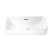 Раковина Qtap Jay 590х410х155 White с донным клапаном QT0711K425W