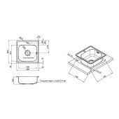 Кухонная мойка Lidz 4848 0,6 мм Micro Decor (LIDZ4848MDDEC06) Кухонная мойка Lidz 4848 0,6 мм Micro Decor (LIDZ4848MDDEC06)