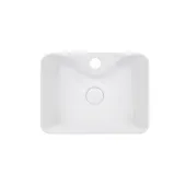 Раковина-чаша Qtap Crow 400х300х140 White с донным клапаном QT05117040JW
