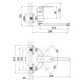 Смеситель для кухни Qtap Mars СRM 009 Смеситель для кухни Qtap Mars СRM 009