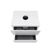 Тумба підлогова Qtap Tern 600х616х469 White зі стільницею QT1780TNL601W