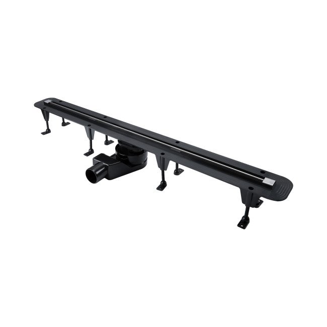 Трап Qtap Aries CRM70900304 щілинний з гідрозакривом та нержавіючою планкою Трап Qtap Aries CRM70900304 щілинний з гідрозакривом та нержавіючою планкою