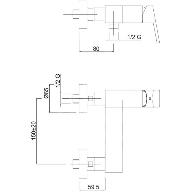 Смеситель для душа Bianchi City ESDCTY200500CRM 2