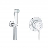 Комплект інсталяція Grohe Rapid SL 38722001 + унітаз з сидінням Qtap Swan QT16335178W + набір для гігієнічного душу зі змішувачем Grohe BauClassic 2904800S