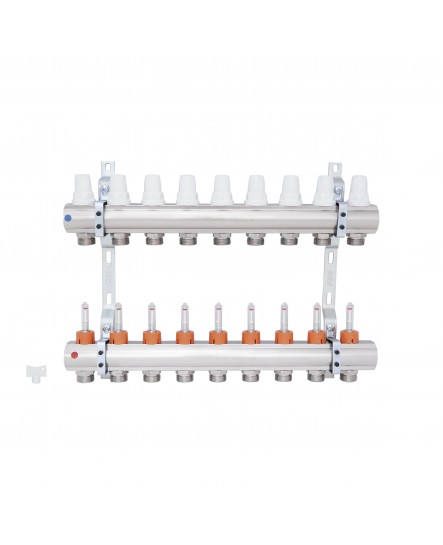 Коллектор Icma 1" 9 выходов, с расходомерами №K013
