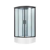 Гидромассажный бокс Lidz Majatek SBM90x90.BLA.HIGH.TR, с поддоном с панелью Kupala