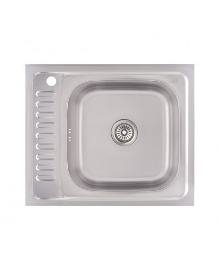 Кухонна мийка Lidz 6050-R 0,6 мм Decor (LIDZ6050R06DEC)
