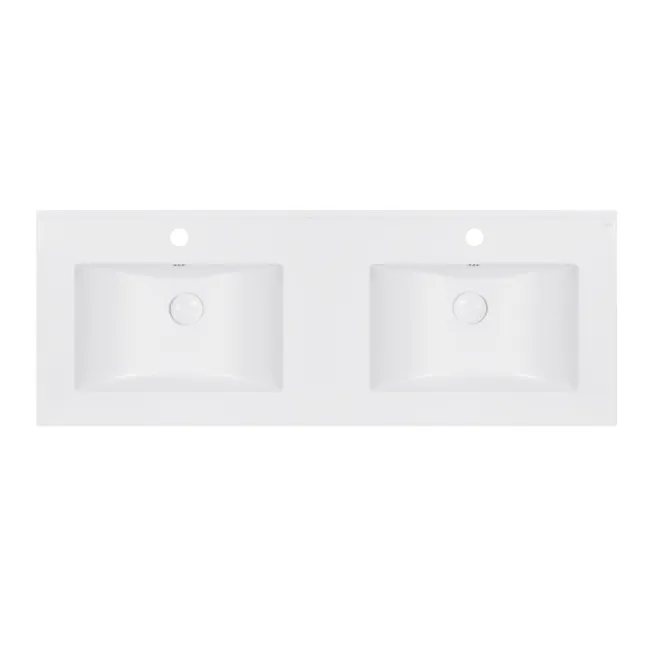 Раковина двойная Qtap Albatross ED 1200х460х180 White с донным клапаном QT01119120EDW Раковина двойная Qtap Albatross ED 1200х460х180 White с донным клапаном QT01119120EDW