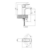 Змішувач для раковини Qtap Terezin 1024101C