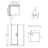 Душевая кабина Qtap Aquarius CRM1099SC6 Clear 2020x900x900 мм с поддон Tern Душевая кабина Qtap Aquarius CRM1099SC6 Clear 2020x900x900 мм с поддон Tern