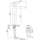 Змішувач для раковини Bianchi Heaven LVBHEV2022UACRM Змішувач для раковини Bianchi Heaven LVBHEV2022UACRM