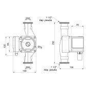 Насос ціркуляційній енергозберігаючій PUMPMAN STAR25/4/180