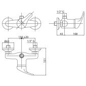 Смеситель для душа Bianchi Star ESDSTR2035STRSKCRM Смеситель для душа Bianchi Star ESDSTR2035STRSKCRM