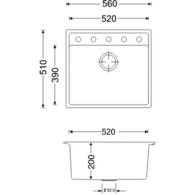 Кухонная мойка Apell Pietra Plus PTPL560GG Grey granit 2 Кухонная мойка Apell Pietra Plus PTPL560GG Grey granit 2