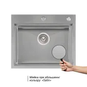 Набір 3 в 1 Qtap кухонна мийка DH6050 3.0/1.2 мм Satin + сушарка + дозатор для миючого засобу