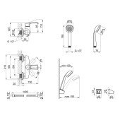 Смеситель для душа SW GFE-Hansberg 010 Смеситель для душа SW GFE-Hansberg 010