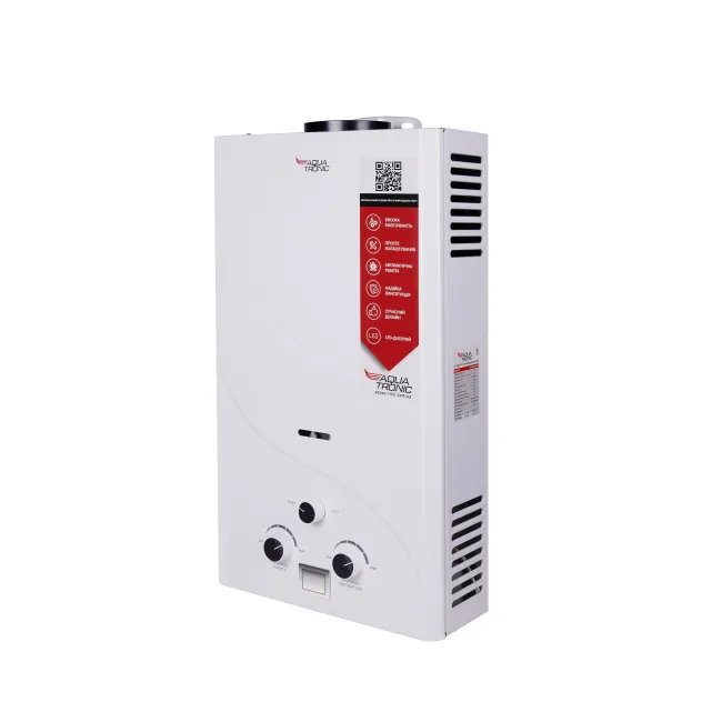 Колонка газова димохідна Aquatronic JSD20-A08 10 л режим Зима/Літо, White