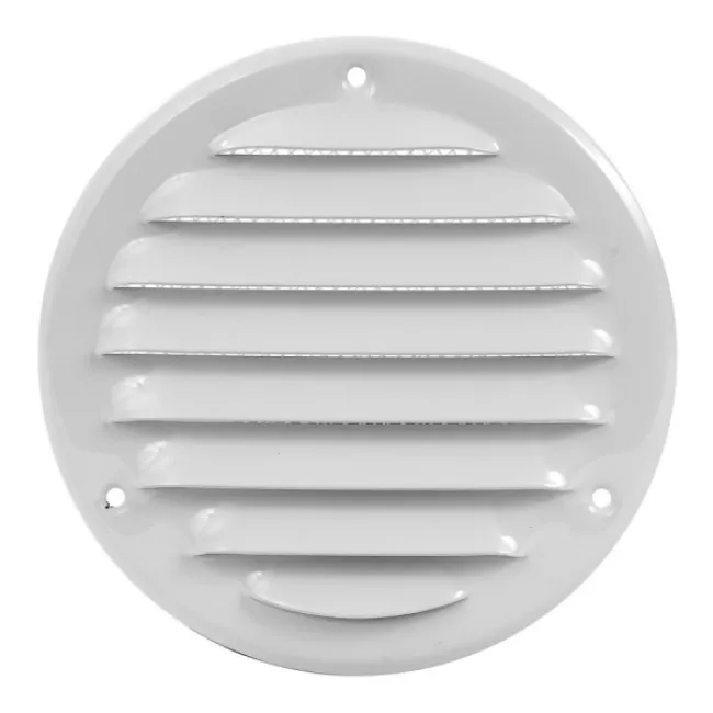 Решітка металева, Europlast MR100 (Ø100mm) біла