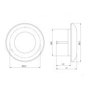 Дифузор дерев'яний Europlast KD100 (Ø100mm) сосна.