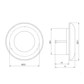 Дифузор дерев'яний Europlast KD160 (Ø160мм) сосна