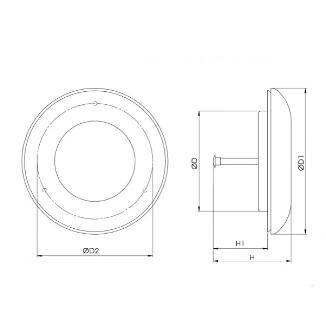 Дифузор дерев'яний Europlast KD160 (Ø160мм) сосна