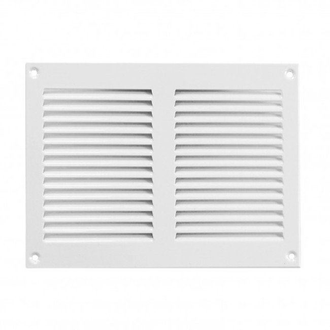 Решетка металлическая, Europlast MR2015 (200x150mm), белая
